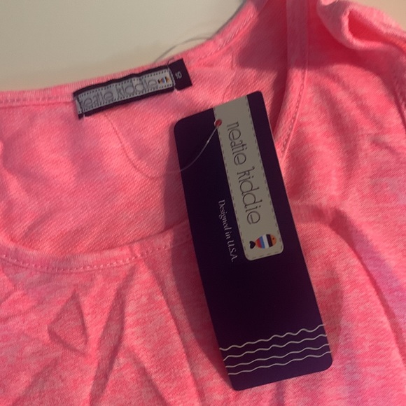 Light Turquoise Floral Ruffle-Hem Shorts & Scrunchie Set - Picture 2 of 4